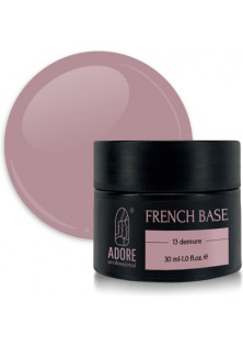 Купити Adore Professional Камуфлююча база для нігтів пильна троянда French Base №13 - Demure, 30 ml вигідна ціна