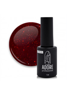 Гель-лак для нігтів темний червоний з глітером Adore Professional №152 - Christmas, 7.5 ml за ціною 143₴  у категорії Українська косметика Об `єм 7.5 мл