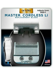 Хромований ніж із нержавіючої сталі на машинку для стрижки Master Cordless MLC size 000-1