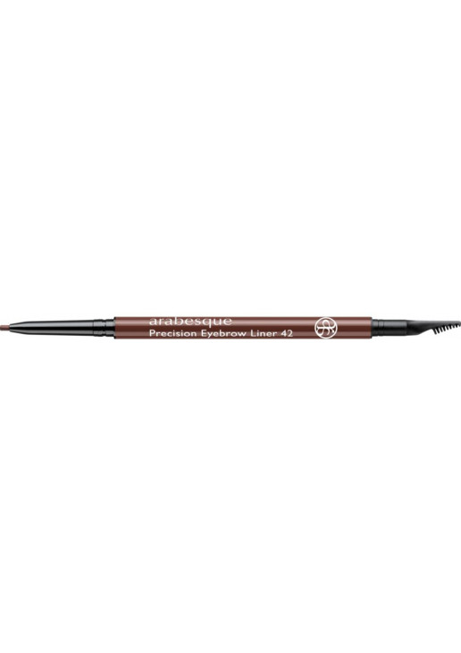 Водостійкий олівець для брів зі щіточкою Precision Eyebrow Liner №42 Dark Brown - фото 1