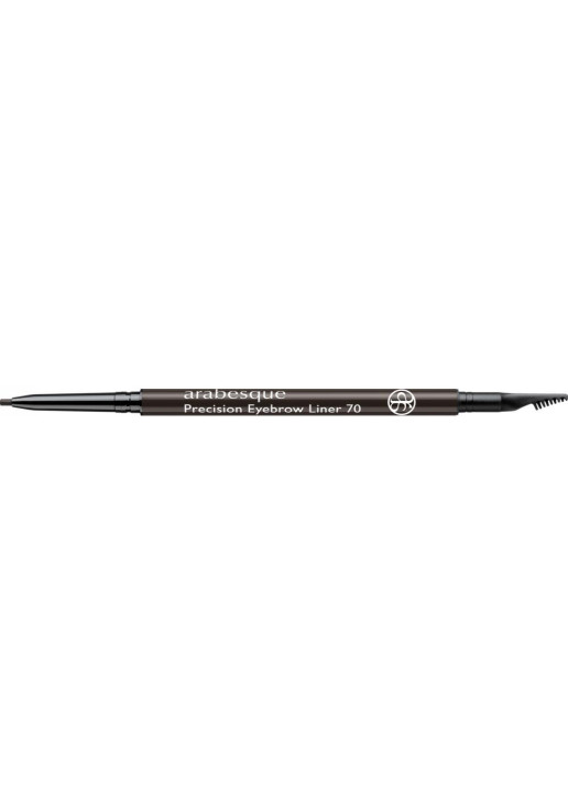 Водостійкий олівець для брів зі щіточкою Precision Eyebrow Liner №70 Black - фото 1