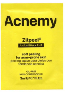Ніжний пілінг для шкіри схильної до акне Zitpeel AHA+BHA+PHA Soft Peeling For Acne-Prone Skin за ціною 77₴  у категорії Пілінги для обличчя Об `єм 3 мл