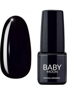 Гель-лак глибокий чорний емаль Baby Moon Midnight №07, 6 ml