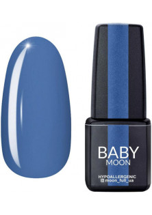 Гель-лак блакитний із сірим підтоном емаль Baby Moon Cold Ocean №17, 6 ml за ціною 79₴  у категорії Польська косметика