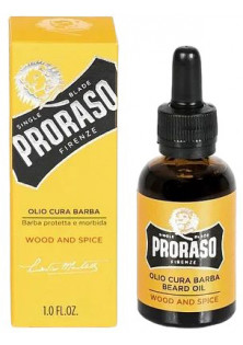 Олія для бороди Wood & Spice Beard Oil за ціною 400₴  у категорії Італійська косметика Бренд Proraso