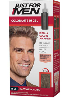Светло-коричневая камуфлирующая краска-гель для волос Colorante In Gel H-25 по цене 450₴  в категории Мужские средства для укладки волос Днепр