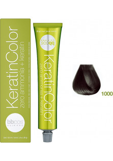 Фарба для волосся попелястий Keratin Color 1000 за ціною 434₴  у категорії Засоби для фарбування волосся Сезон застосування Всi сезони