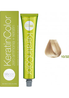 Купити BBcos Фарба для волосся блондин екстра світлий медовий Keratin Color 10/32 вигідна ціна