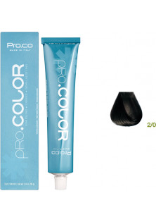 Фарба для волосся Pro.Сolor 2/0 за ціною 288₴  у категорії Італійська косметика Бренд Pro.Co