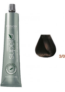 Безаміачна фарба для волосся Super B Hair Color Cream 3/0 за ціною 372₴  у категорії Італійська косметика Бренд Pro.Co