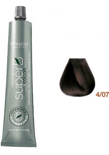Безаміачна фарба для волосся Super B Hair Color Cream 4/07 за ціною 372₴  у категорії Фарба для волосся Час застосування Універсально