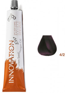 Фарба для волосся каштановий натуральний фіолетовий Innovation Evo 4/2 за ціною 387₴  у категорії Фарба для волосся Бровари
