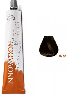 Фарба для волосся каштановий натуральний шоколадний Innovation Evo 4/75 за ціною 387₴  у категорії Фарба для волосся