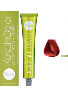 Фарба для волосся червоний інтенсивний Keratin Color 6000 за ціною 434₴  у категорії Італійська косметика Серiя Keratin Color