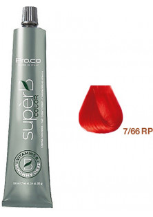 Безаміачна фарба для волосся Super B Hair Color Cream 7/66RP за ціною 372₴  у категорії Італійська косметика Бренд Pro.Co
