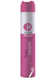 Лак для фіксації волосся Kristal Basic Linen Seed Spray Laquer за ціною 838₴  у категорії Лак для волосся Ефект для волосся Стайлінг
