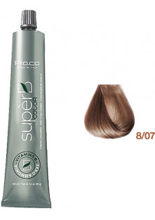 Безаміачна фарба для волосся Super B Hair Color Cream 8/07 за ціною 372₴  у категорії Перманентна фарба для сивого волосся R8 Світлий блонд червоний