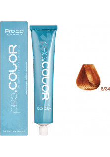 Фарба для волосся Pro.Сolor 8/34 за ціною 288₴  у категорії Італійська косметика Бренд Pro.Co