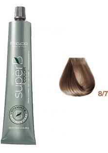 Безаміачна фарба для волосся Super B Hair Color Cream 8/7 за ціною 372₴  у категорії Італійська косметика