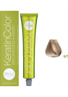 Купити BBcos Фарба для волосся блондин дуже світло-бежевий Keratin Color 9/7 вигідна ціна