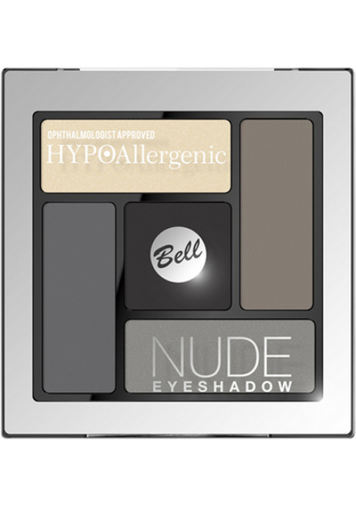 Тіні для повік атласно-кремові Hypoallergenic Nude Eyeshadow №02 - фото 1