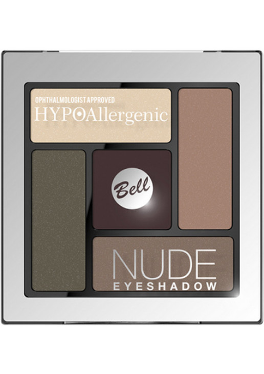 Тіні для повік атласно-кремові Hypoallergenic Nude Eyeshadow №04 - фото 1