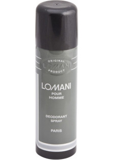 Парфумований дезодорант з переважаючим фужерним ароматом Lomani за ціною 196₴  у категорії Французька косметика Час застосування Універсально