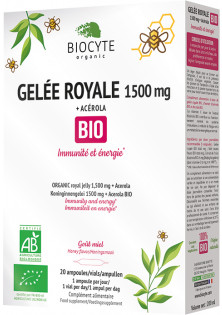 Маточне молочко та ацерола в ампулах Gelee Royale Bio в Україні