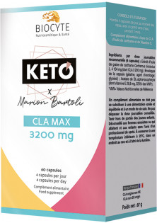 Пищевая добавка для жиросжигания Keto CLA Max по цене 1145₴  в категории Французская косметика Назначение Для снижения веса
