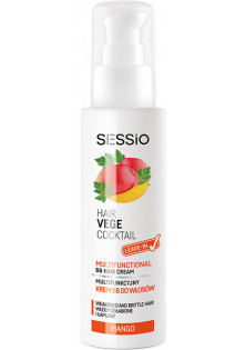 Мультифункціональний крем для волосся Sessio Hair Vege Cocktail Cream за ціною 228₴  у категорії Польська косметика Тип волосся Усі типи волосся