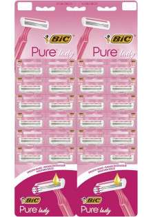 Набір бритв без змінних картриджів Pure 3 Lady Pink 24 шт за ціною 687₴  у категорії Французька косметика Серiя Pure 3 Lady Pink
