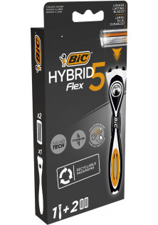 Купить Bic Станок для бритья мужской Flex 5 Hibrid с 2 картриджами выгодная цена