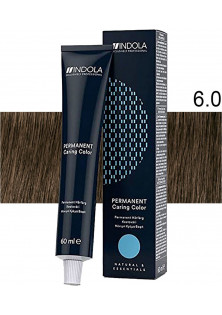 Перманентна крем-фарба Indola Permanent Caring Color №6.0 за ціною 228₴  у категорії Фарба для волосся Ефект для волосся Фарбування