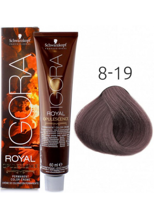 Крем-фарба для волосся Royal Opulscence Permanent Color Creme №8-19 - фото 1
