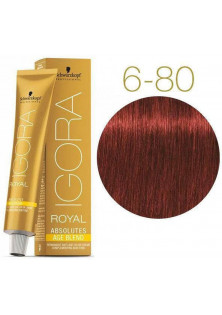 Крем-фарба для сивого волосся Absolutes Permanent Anti-Age Color Creme №6-80 за ціною 501₴  у категорії Німецька косметика Серiя Igora
