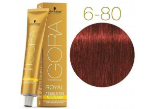 Крем-фарба для сивого волосся Absolutes Permanent Anti-Age Color Creme №6-80 за ціною 501₴  у категорії Переглянуті товари