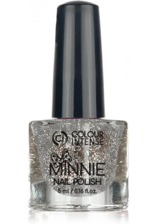 Лак для нігтів гліттер срібло сяюче Colour Intense Minnie №077 Glitter Silver Shining, 5 ml в Україні
