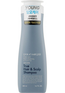Шампунь проти випадіння волосся для жирної шкіри голови True Hair & Scalp Shampoo за ціною 529₴  у категорії Корейська косметика Ефект для волосся Відновлення