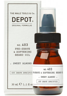 Пом'якшуюча олія для бороди перед голінням No.403 Pre-Shave & Softening Beard Oil за ціною 750₴  у категорії Італійська косметика Об `єм 30 мл