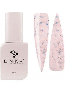 Базове покриття  DNKa Cover Base №010B Натуральний рожево бежевий зі шматочками патріотичної поталлі, 12 ml в Україні