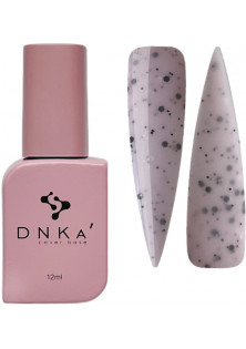 Базове покриття  DNKa Cover Base №039A Світло-рожевий з чорними та білими багатогранними частинками, 12 ml в Україні