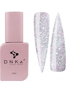 Базове покриття  DNKa Cover Base №050 Рожевий світловідбиваючий з паєтками різного розміру, 12 ml за ціною 250₴  у категорії Українська косметика