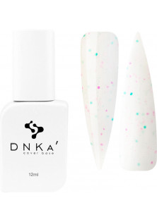 Купити DNKa’ Базове покриття DNKa Cover Base №056 Білий із зеленою та рожевою крихтою, 12 ml вигідна ціна
