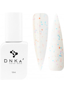 Купити DNKa’ Базове покриття DNKa Cover Base №063 Молочний з різнобарвною поталлю, 12 ml вигідна ціна