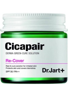Відновлюючий і регенеруючий денний крем антистрес Cicapair Derma Green Solution Re-Cover за ціною 980₴  у категорії Крем для обличчя Бренд Dr. Jart+