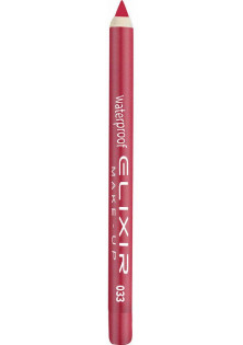 Купить Elixir Карандаш для губ водостойкий Waterproof Lip Pencil №033 Metallic Coral выгодная цена