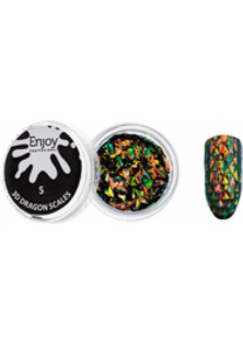 Ромбы для дизайна ногтей Dragon Scales №05 по цене 39₴  в категории Глитеры и блестки для ногтей Кривой Рог