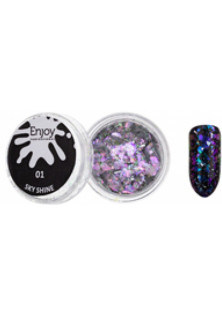Пластівці для дизайну нігтів Sky Shine №01 за ціною 50₴  у категорії Enjoy Professional