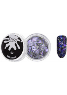 Купить Enjoy Professional Хлопья для дизайна ногтей Sky Shine №02 выгодная цена