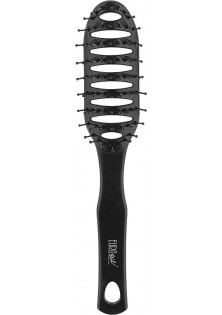 Eurostil Щітка для укладання волосся чорна Curved Vent Brush - постачальник Hitek